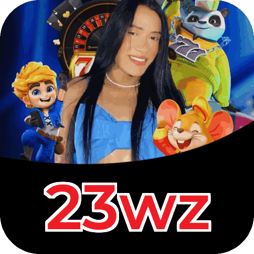 Plataforma 23wz mostrando interface moderna, jogos certificados e recursos de segurança licenciados